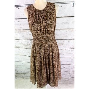 Michael Kors Cheetah Silk Dress Made in Italy